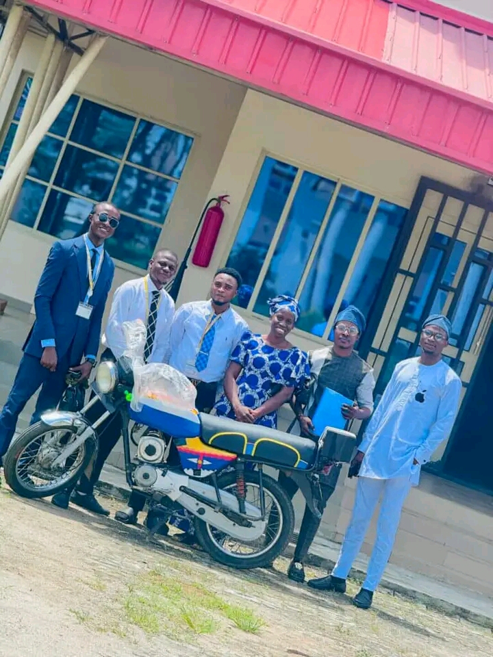 AAUA Final Year Students Converts Petrol Motorcycle to a Electric Rechargeable Powered Bike